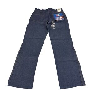 USA Works Mens Relaxed Fit Denim Jeans Dark Wash Made in USA 33x32 Style